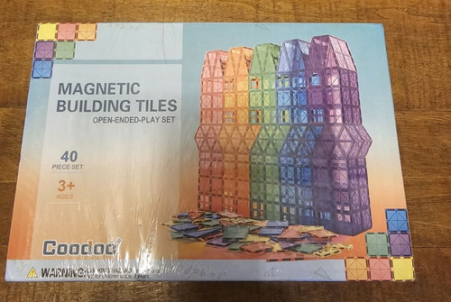 New magnetic building tiles - new,