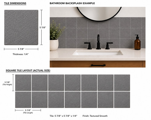 6x6 pebble taupe slip - 6x6,