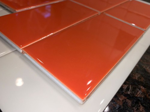 Lot tiles orange - lot, of